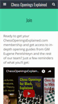 Mobile Screenshot of chessopeningsexplained.com